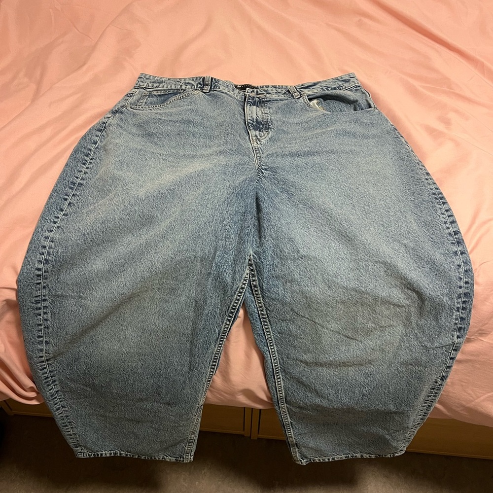 ASOS Curve Light Blue Boyfriend Jeans